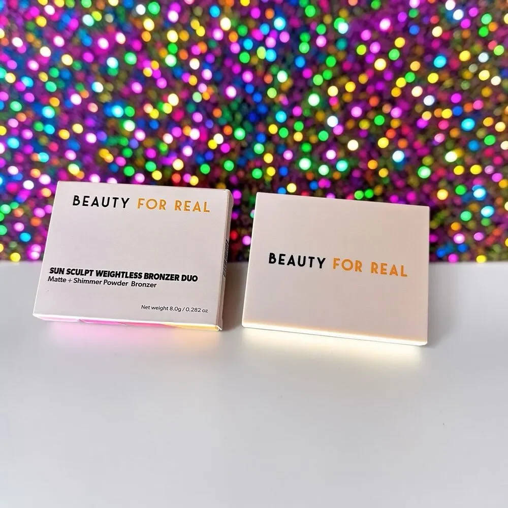 BEAUTY FOR REAL Sun Sculpt Weightless Bronzer Duo in Good Day Sunshine 0.282 oz